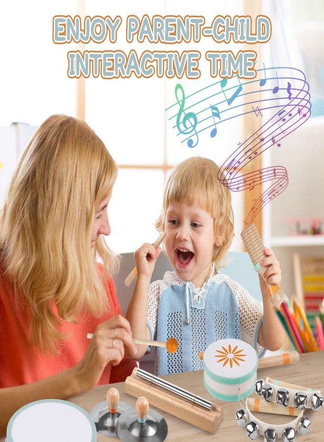 Rmischolar Baby Musical Instruments - Montessori Musical Toys for Toddlers 1-3, Wooden Percussion Instruments Set, Kids Preschool Educational Music Learning Toys, Birthday Gifts for Boys Girls (Neutral) - Image 4
